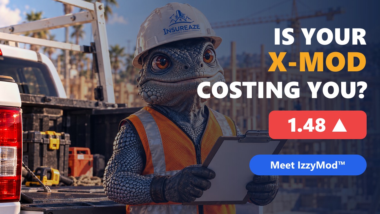 Izzy from Insureaze holding a clipboard: Is your X-Mod costing you?